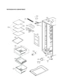 Refrigerator compartment parts
