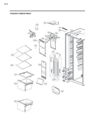 Freezer compartment parts