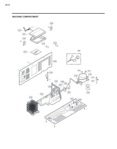 Machine compartment parts