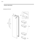 Refrigerator door parts