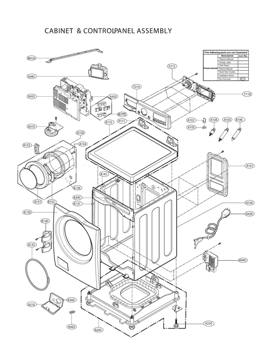 CABINET & CONTROL PANEL ASSY