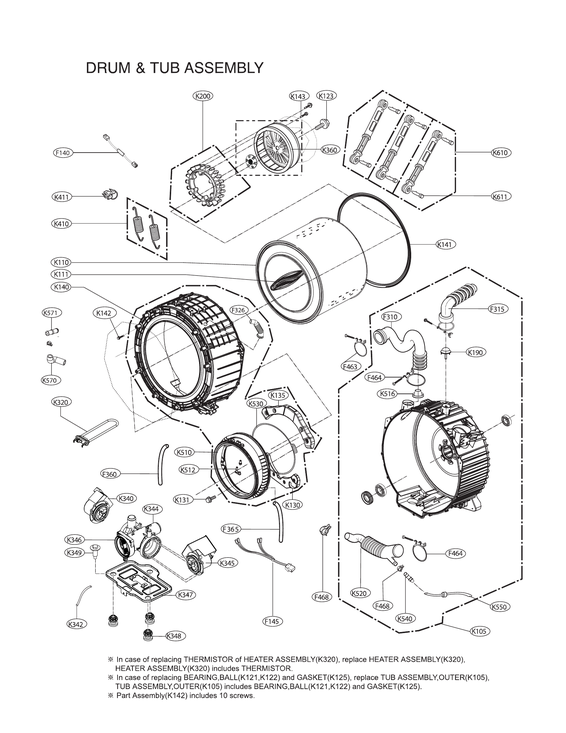 Page - 10 Official LG WM3770HVA/01 washer parts | Sears PartsDirect