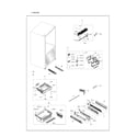 Samsung RF265BEAESR/AA-01 freezer parts diagram
