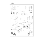 Samsung RF265BEAESR/AA-01 cabinet parts diagram