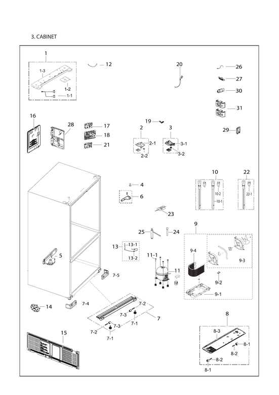 Cabinet parts