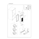 Samsung RF265BEAESR/AA-01 right refrigerator door parts diagram
