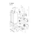Samsung RS2630W/XAA-00 cabinet parts diagram