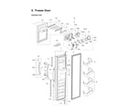 Samsung RS2630W/XAA-00 freezer door parts diagram
