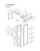 Freezer door parts
