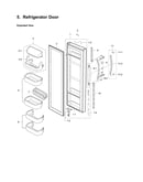 Refrigerator door parts