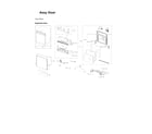 Samsung DW80R9950QN/AA-00 door assy diagram