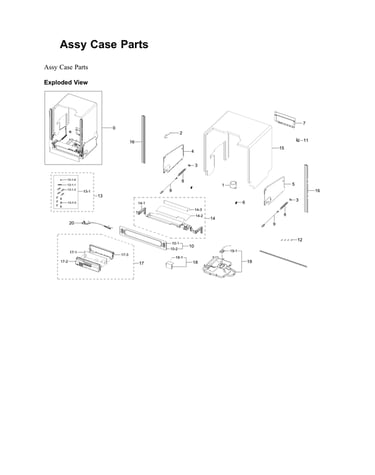Case parts assy