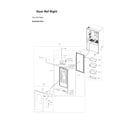 Samsung RF24BB6900AC/AA-00 right refrigerator door parts diagram