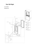 Right refrigerator door parts