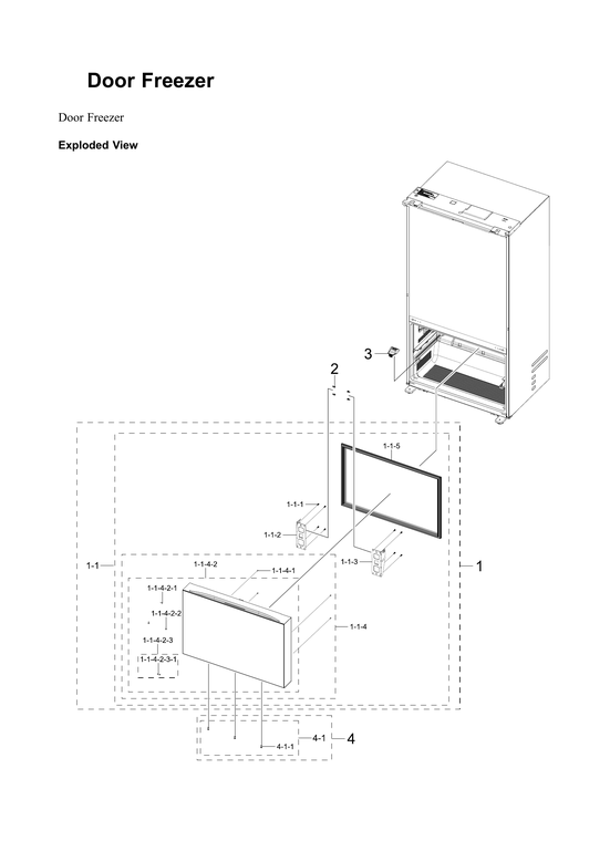Freezer door parts