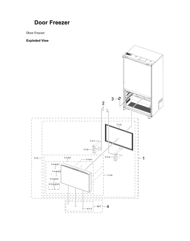 Freezer door parts