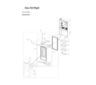 Samsung RF24BB6900AW/AA-00 right refrigerator door parts diagram