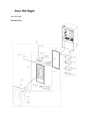 Right refrigerator door parts