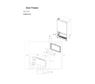 Samsung RF24BB6900AW/AA-00 freezer door parts diagram