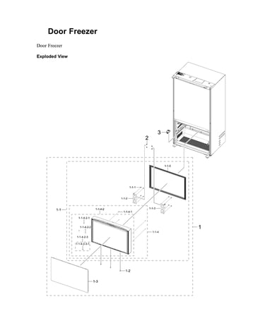 Freezer door parts