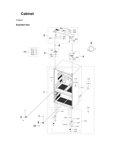 Cabinet parts