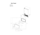 Samsung RF30BB6900AW/AA-00 freezer door parts diagram