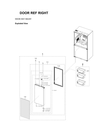 Right refrigerator door