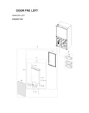 Left freezer door