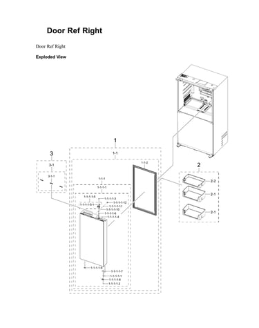 Right refrigerator door