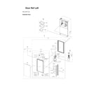 Samsung RF23BB8200QL/AA-00 left refrigerator door diagram