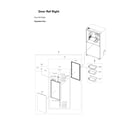 Samsung RF23BB8200QL/AA-00 right refrigerator door diagram