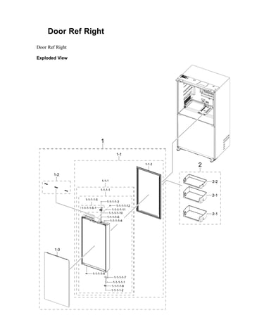 Right refrigerator door