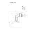 Samsung RF23BB8900AW/AA-00 right refrigerator door diagram