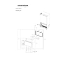 Samsung RF23BB8900AW/AA-00 freezer door diagram