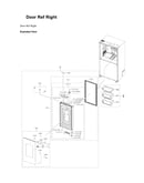 Right refrigerator door parts