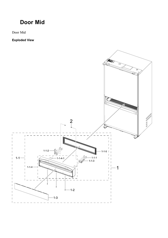 Mid door parts