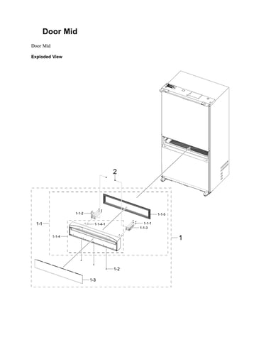 Mid door parts