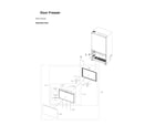 Samsung RF23BB89008M/AA-00 freezer door parts diagram