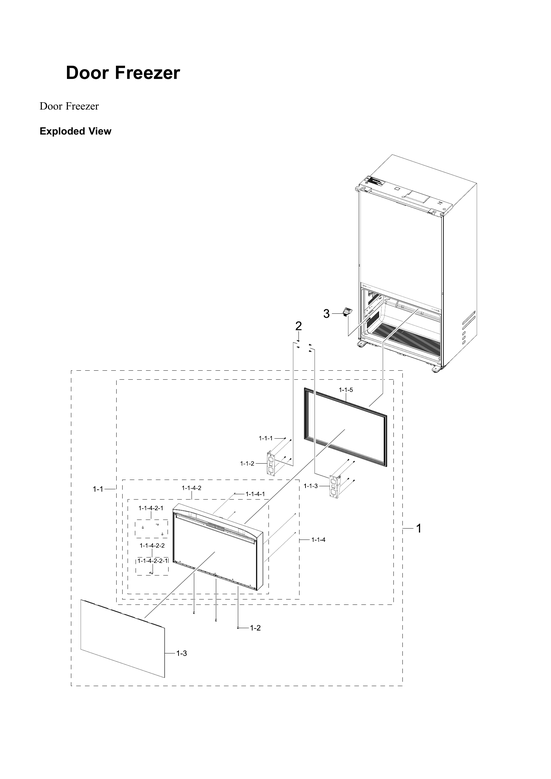 Freezer door parts