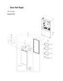 Right refrigerator door parts
