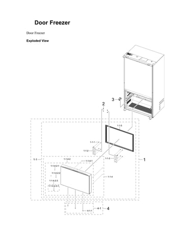 Freezer door parts