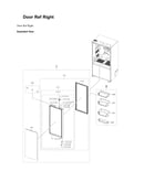 Right refrigerator door parts