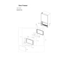 Samsung RF24BB6200QL/AA-00 freezer door parts diagram