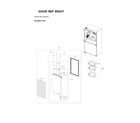 Samsung RF29A967512/AA-00 right refrigerator door parts diagram