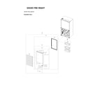 Samsung RF29A967512/AA-00 right freezer door parts diagram