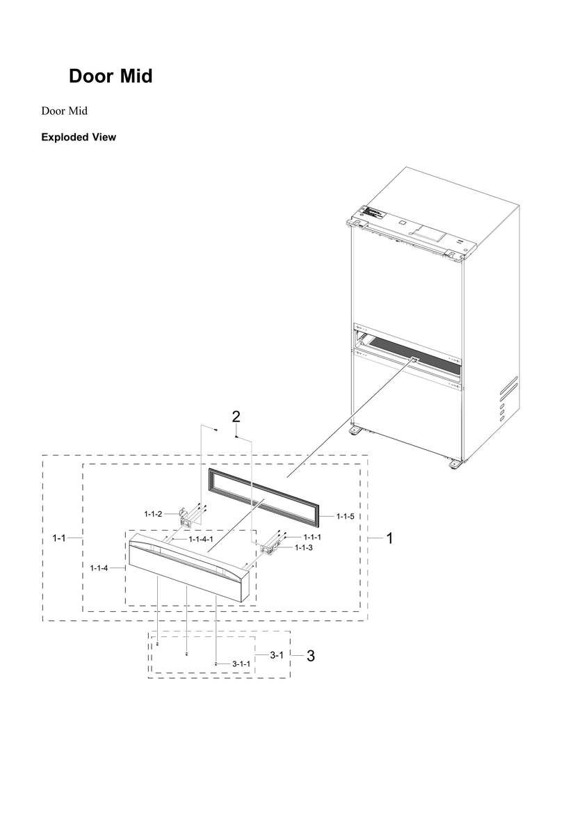 Mid door parts