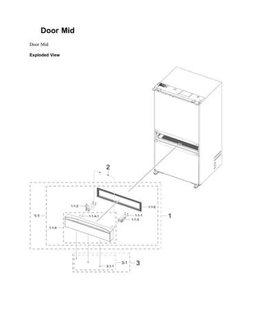 Mid door parts