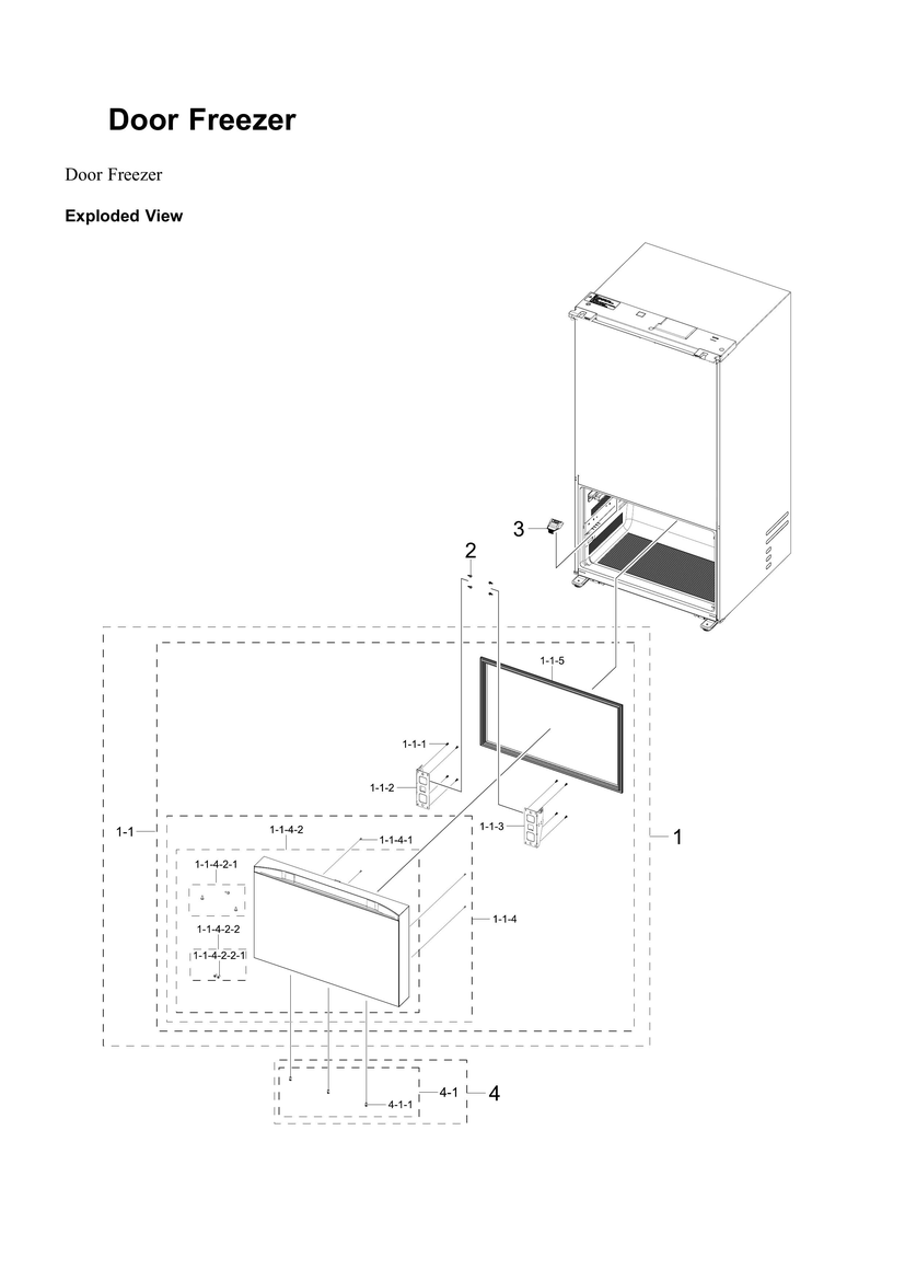 Freezer door parts
