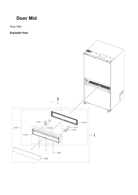 Mid door parts