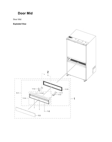 Mid door parts